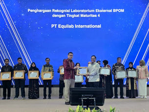 Raih Penghargaan dari BPOM dengan Maturitas Level 4, Equilab International Perkuat Posisi sebagai Laboratorium Pengujian Unggulan