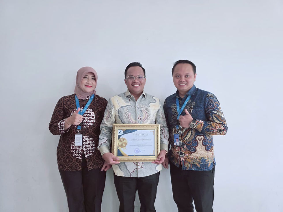 Tim Equilab mendapatkan rekognisi level 4 dari BPOM